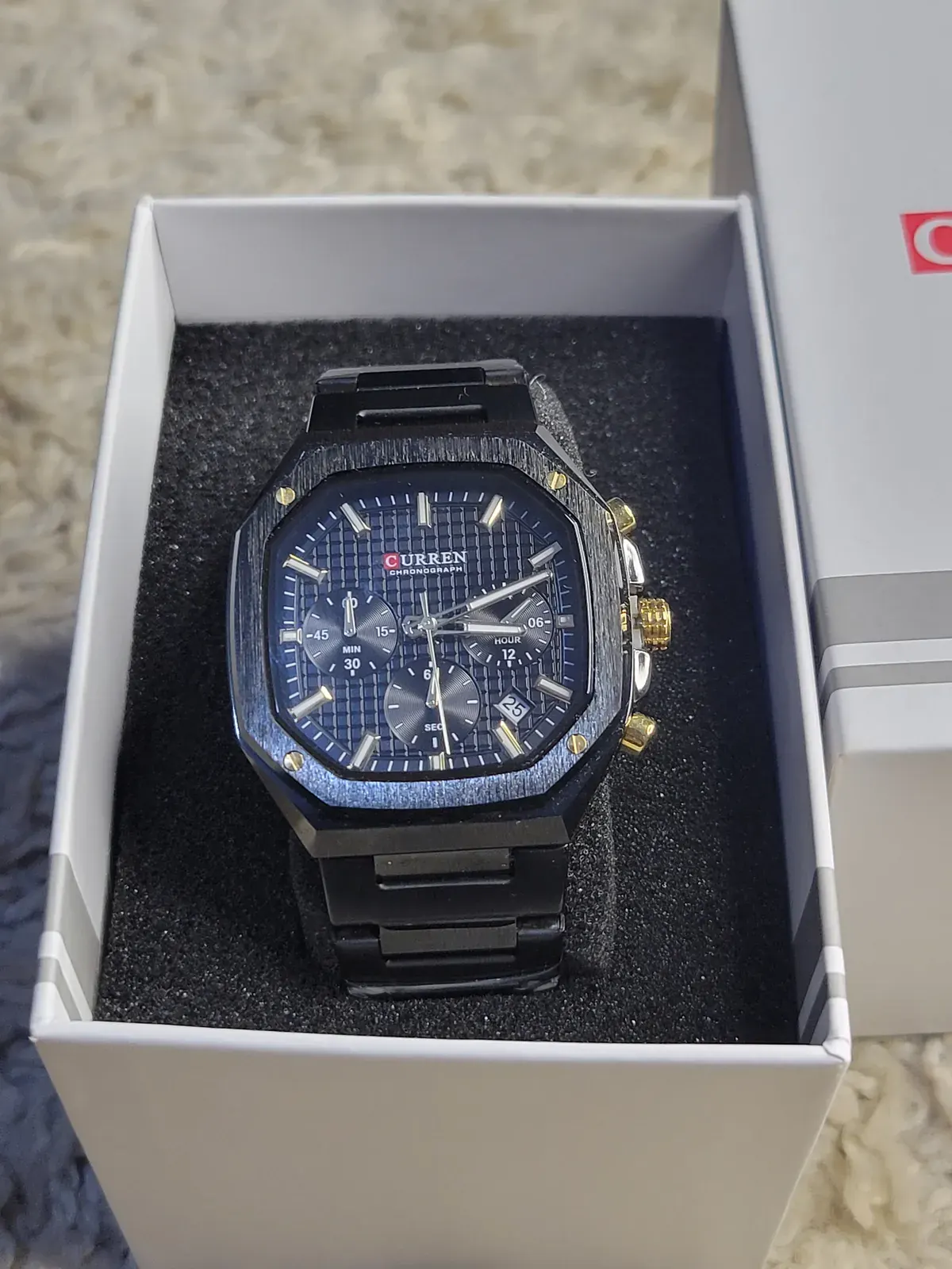 Black Octagon Chronograph